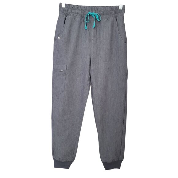 Figs Zamora Petite High Waisted Jogger Pants Womens Size XS/P Gray NWT - Picture 1 of 7